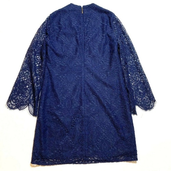 Lilly Pulitzer Felicity Lace A-Line Dress Navy 6 - Picture 4 of 8
